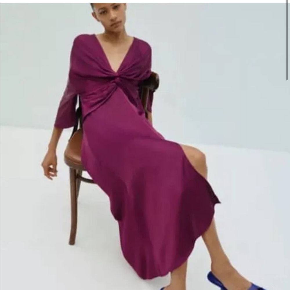 Zara purple dress - size xl - worn once - great condition